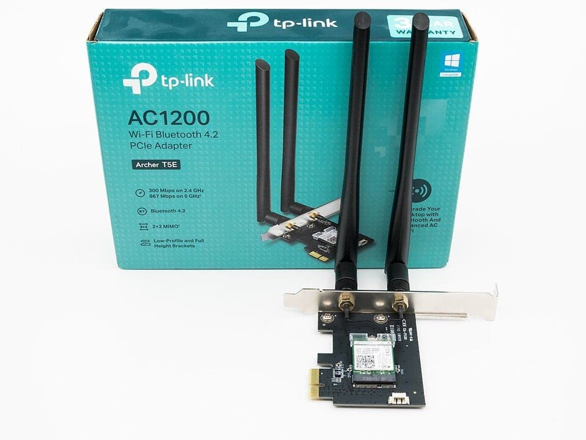 TP-Link Archer T5E AC1200 Wi-Fi + Bluetooth PCIe Adapter